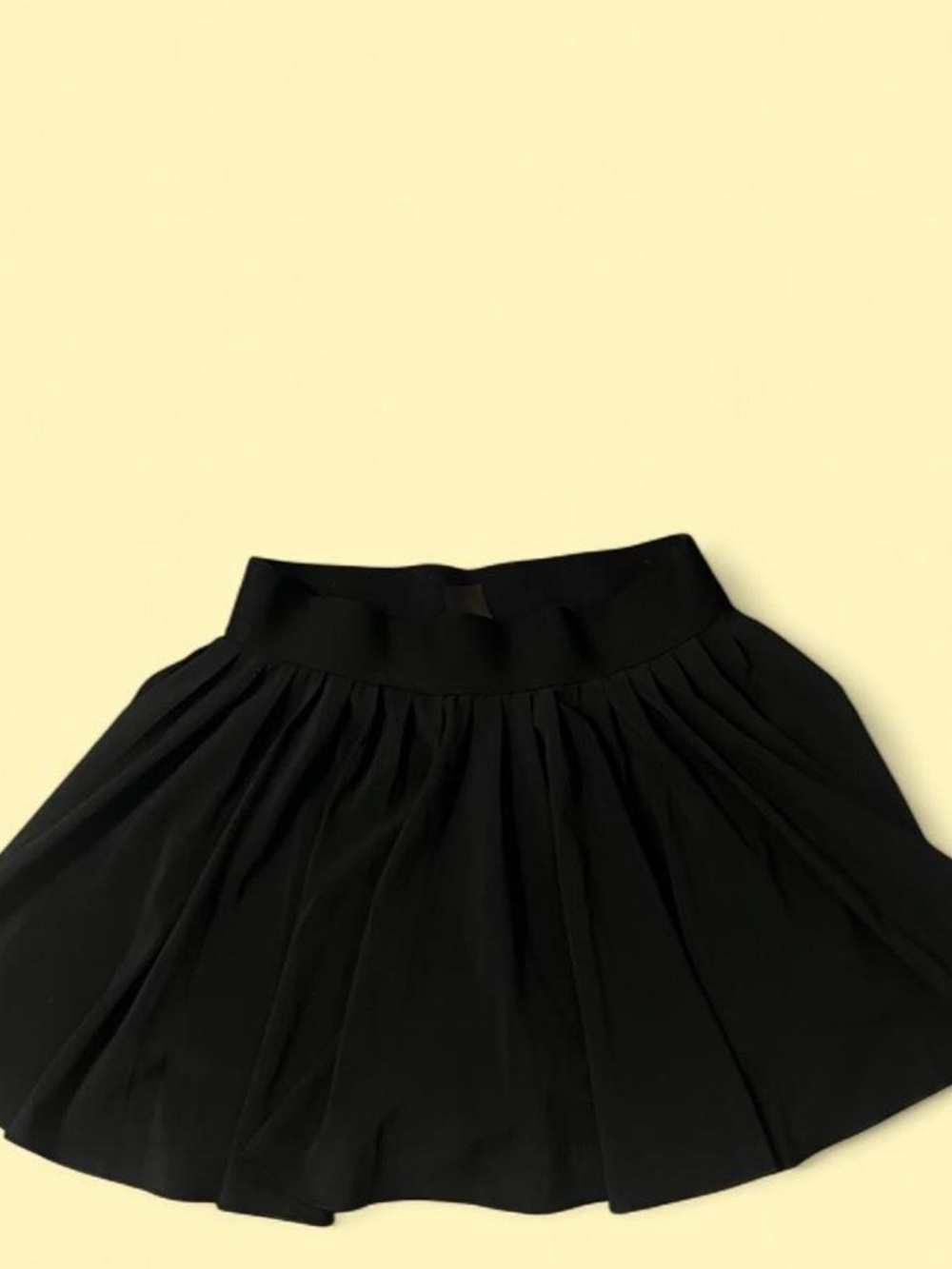 TNA Black Pleated Mini Skirt